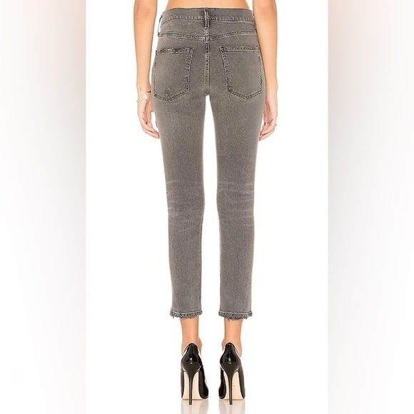 AGOLDE Sophie High Rise Crop Black Jean - Picture 3 of 10